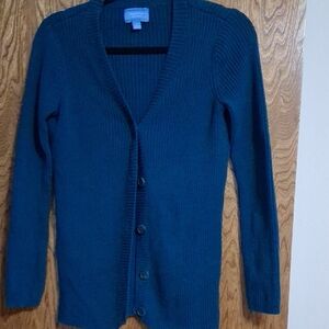 Simply Vera Vera Wang Deep Teal Cardigan